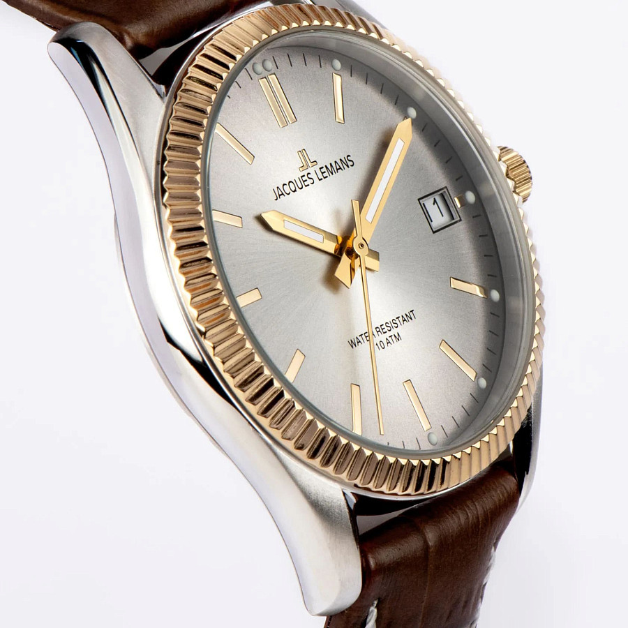 Часы Jacques Lemans Derby 50-4V — кварцевые, сталь