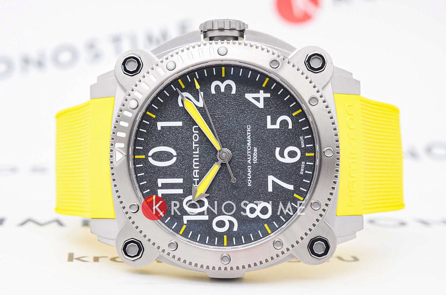 Часы Hamilton Khaki Navy Belowzero Auto Titanium H78535380 — механические, титан