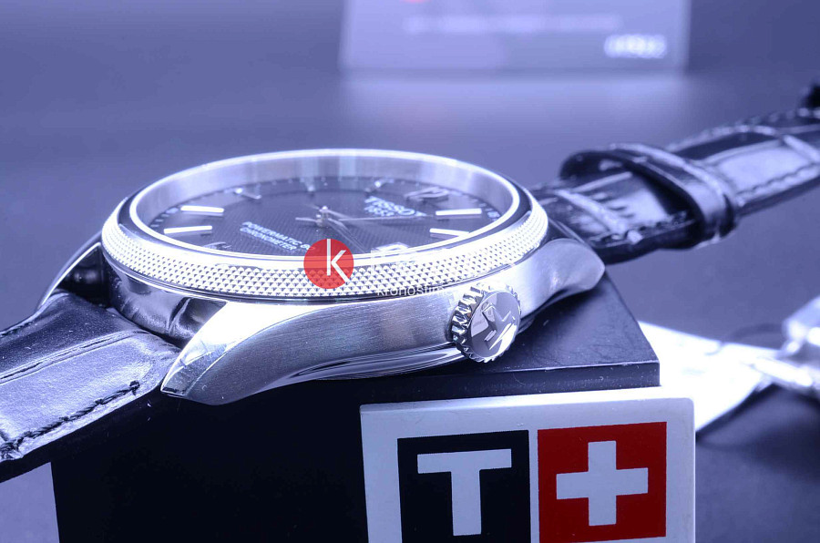 Часы Tissot Ballade Powermatic 80 COSC T108.408.16.057.00 — сталь металл, кожаный