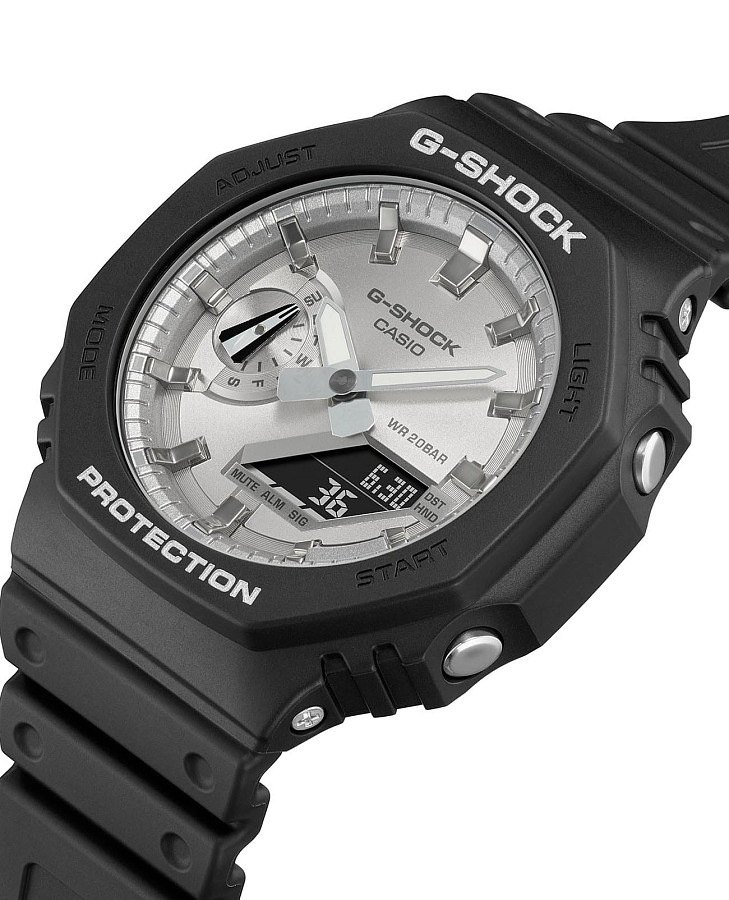 Часы Casio G-Shock GA-2100SB-1ADR (GA-2100SB-1AER) — пластик карбон, Япония