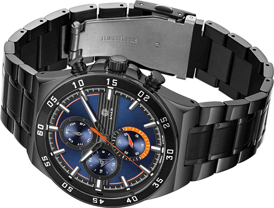 Часы УЧЗ Spectr 3010B-4 — сталь металл, Россия