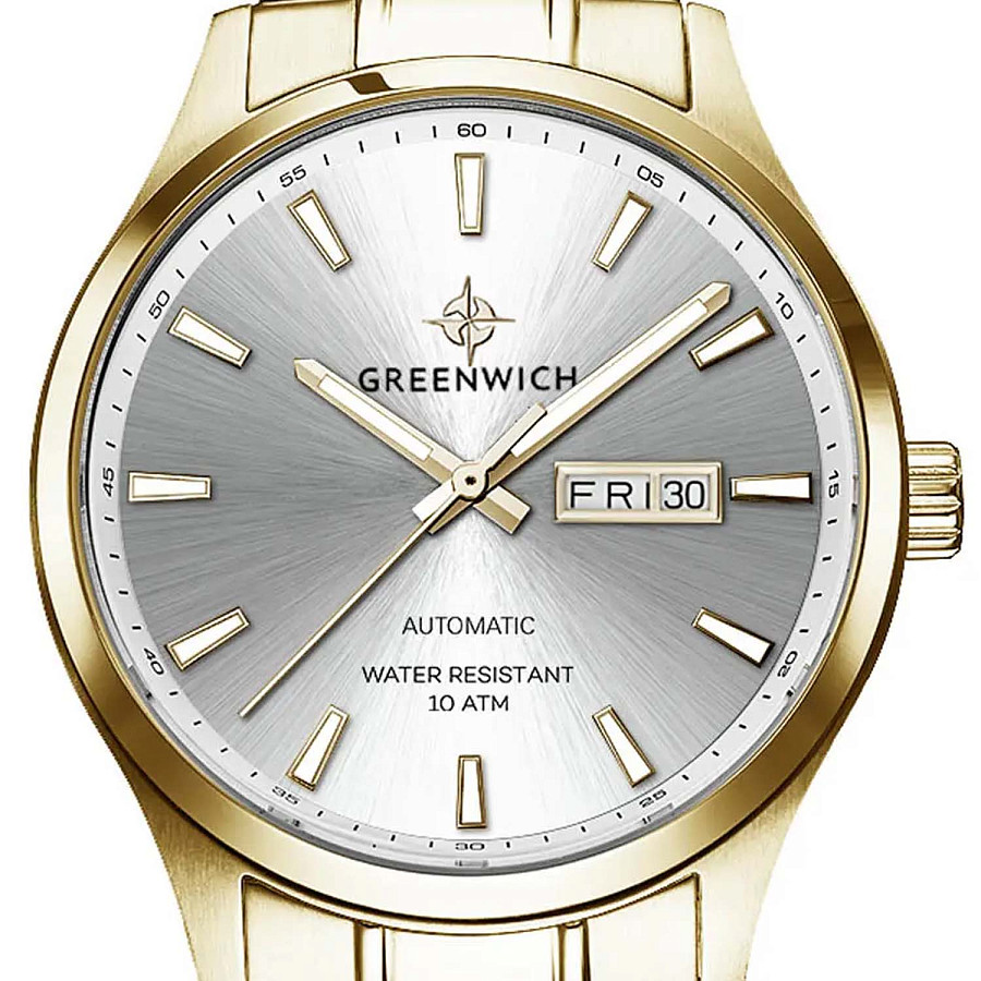 Часы Greenwich Good Luck GW 054.20.33 — механические, сталь металл