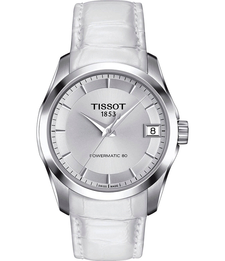 Часы Tissot Couturier Powermatic 80 Lady T035.207.16.031.00 — женские, серебристый