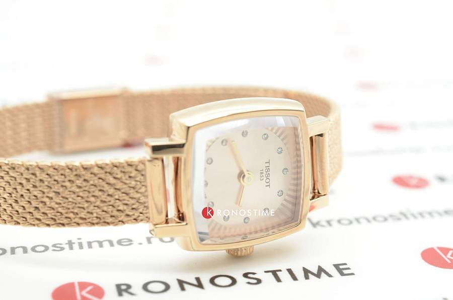 Часы Tissot Lovely Square T058.109.33.456.00 — сталь c pvd покрытием, женские