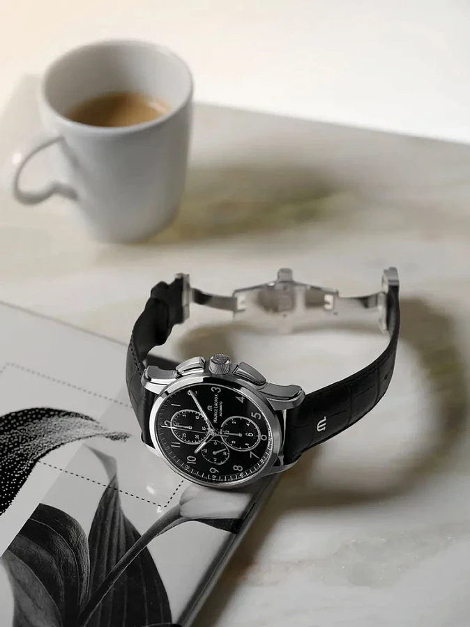 Часы Maurice Lacroix Pontos Chronograph PT6388-SS001-320-2 — металл сталь, Швейцария