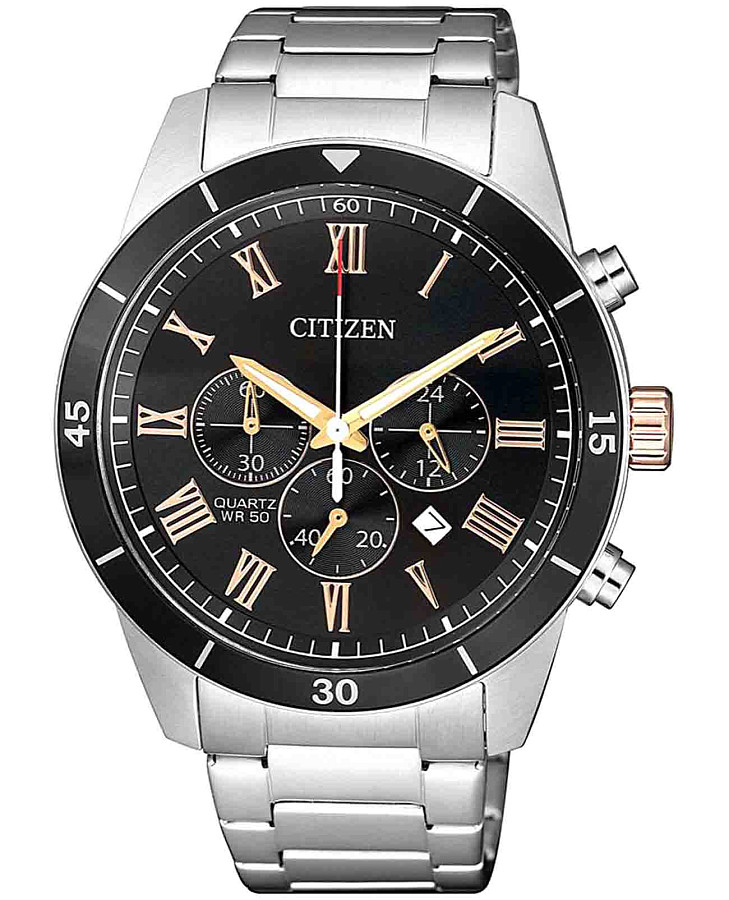 Часы Citizen Chronograph AN8168-51H — мужские, черный