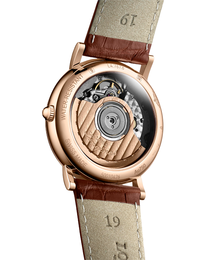 Часы Longines Heritage L4.767.8.73.2 — механические, золото металл