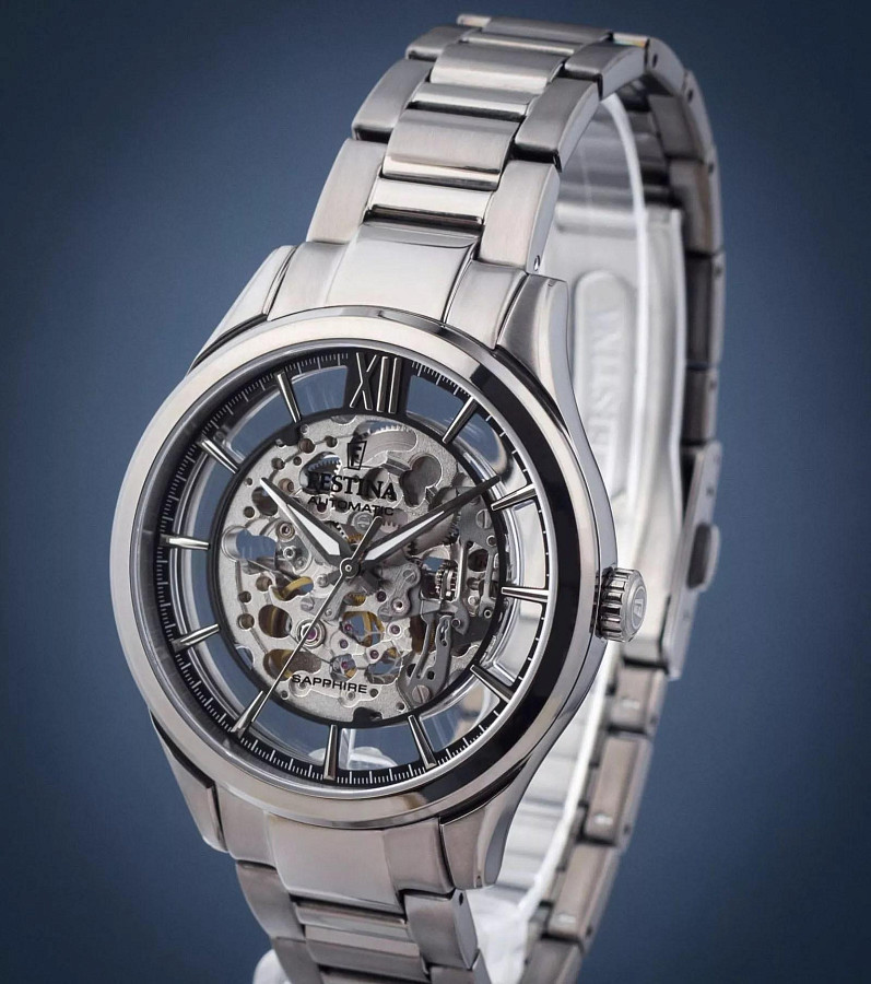 Часы Festina Automatic F20632/1 — мужские, сталь c pvd покрытием