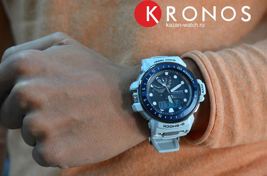 Часы Casio G-Shock GWN-Q1000-7A — мужские, пластик