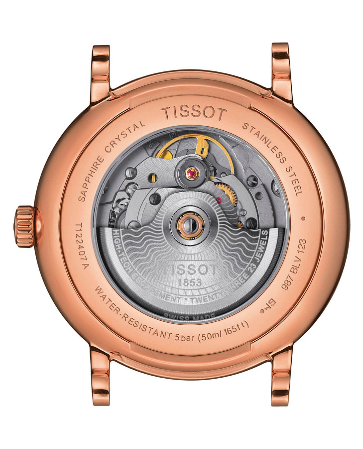 Часы Tissot Carson Premium Powermatic 80 T122.407.36.033.00 — сталь металл, Швейцария