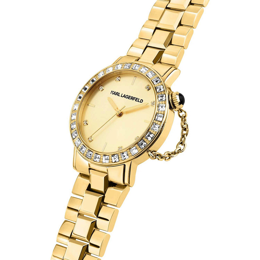 Часы Karl Lagerfeld Crystals R0553100503 — кварцевые, металл сталь