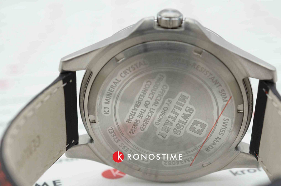 Часы Swiss Military by Chrono SM34082.04 — черный, металл сталь