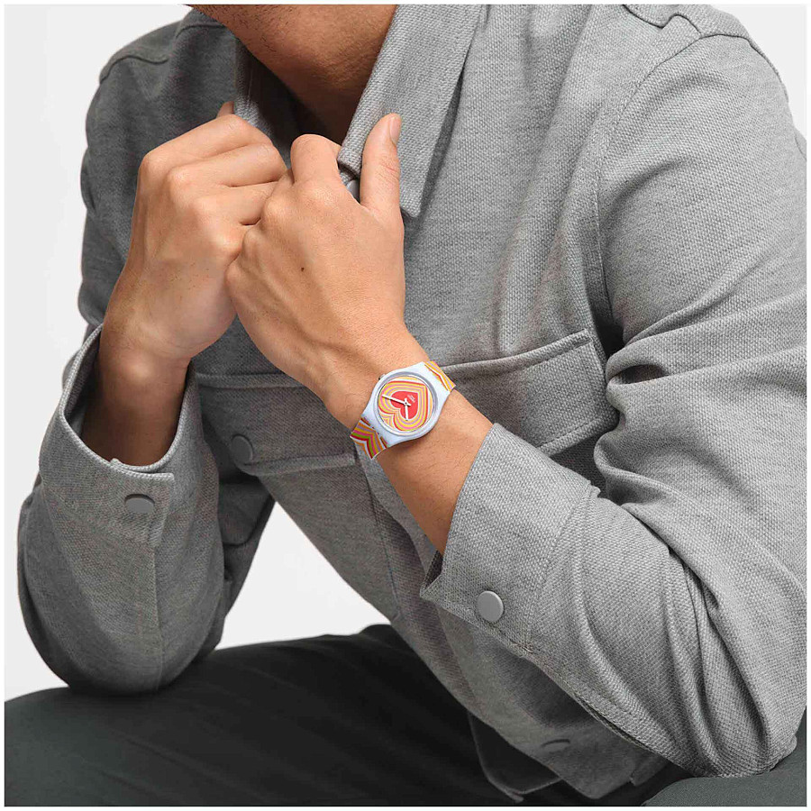 Часы Swatch Gent Bioceramic Standard SO31S100 — силикон, мужские