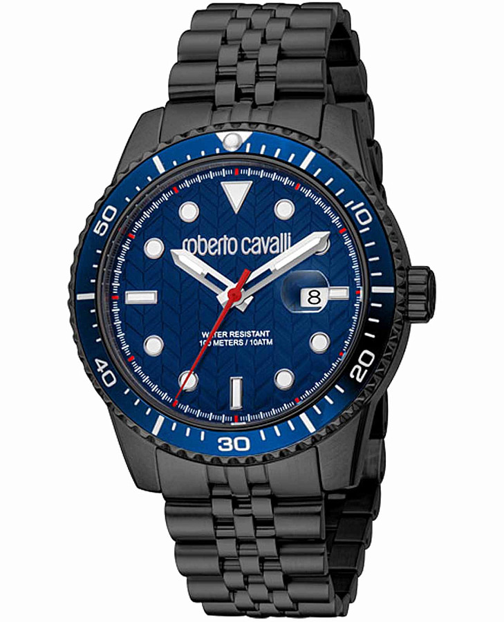 Часы Roberto Cavalli Uomo Trend II RC5G084M1075 — мужские, синий
