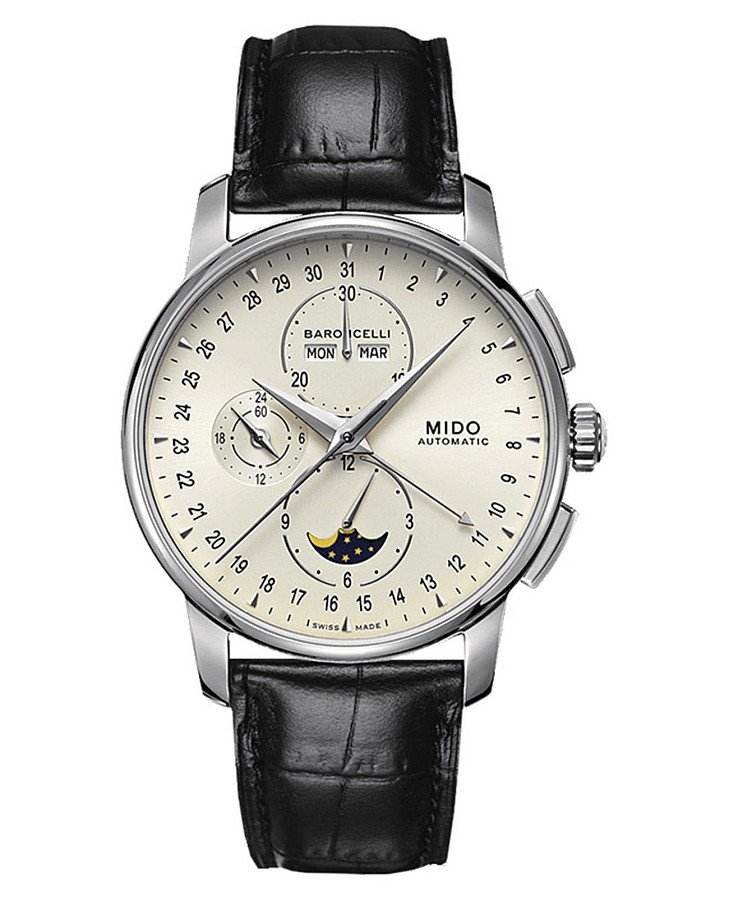 Часы Mido Baroncelli M8607.4.M1.42 — мужские, белый