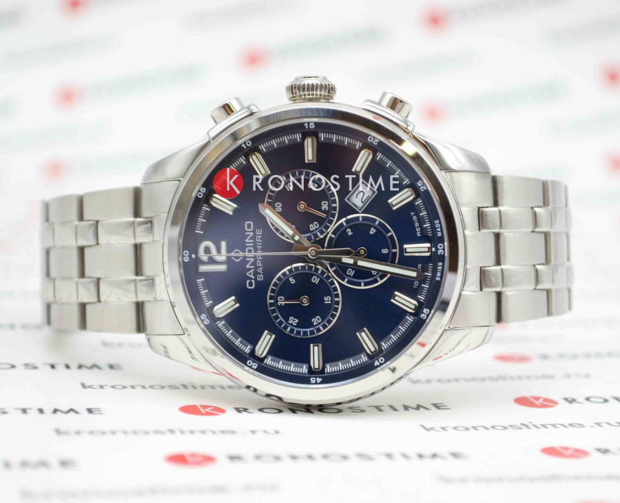 Часы Candino Chronograph C4744/2 — сталь металл, Швейцария