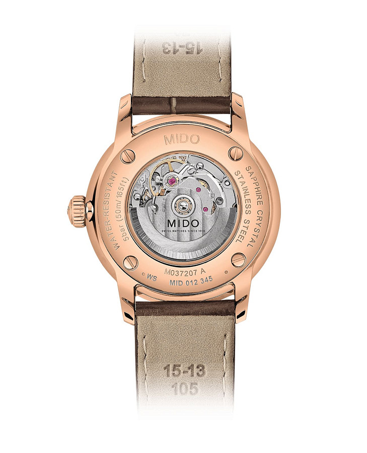 Часы Mido Baroncelli Signature M037.207.36.046.01 — механические, металл сталь