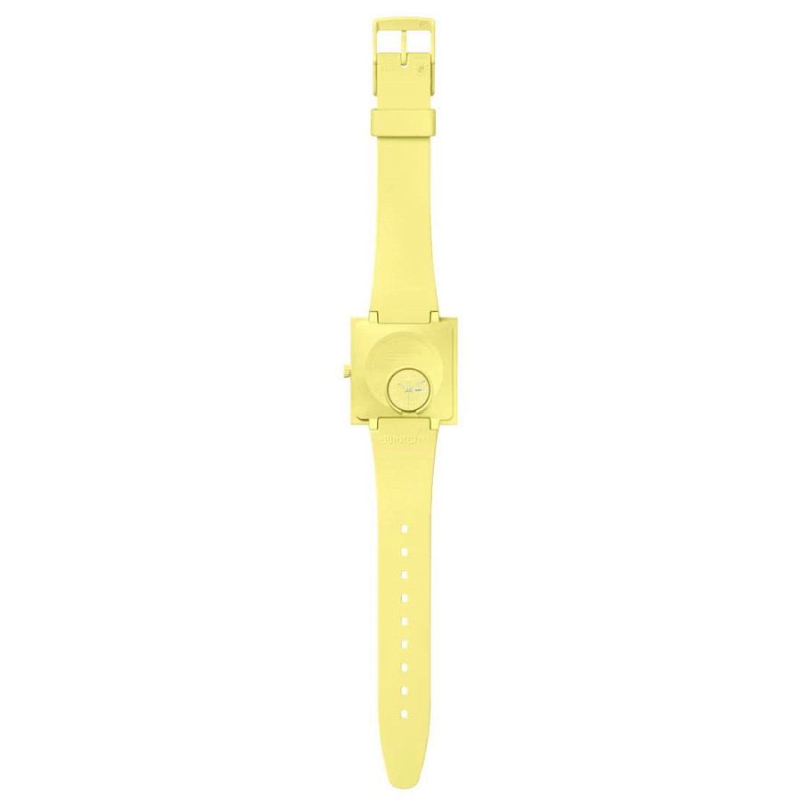 Часы Swatch Square Bioceramic Standard SO34J700 — биоматериал, женские