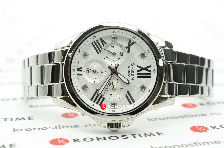 Часы Casio Sheen SHE-3806D-7A — нержавеющая сталь, женские