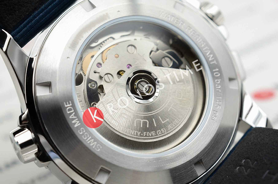 Часы Hamilton Khaki Aviation X-Wind Auto Chrono H77906940 — мужские, тканевый