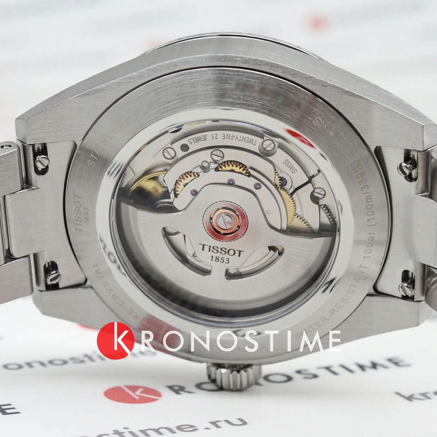Часы Tissot Gentleman Powermatic 80 Silicium T165.807.11.051.00 — мужские, нержавеющая сталь