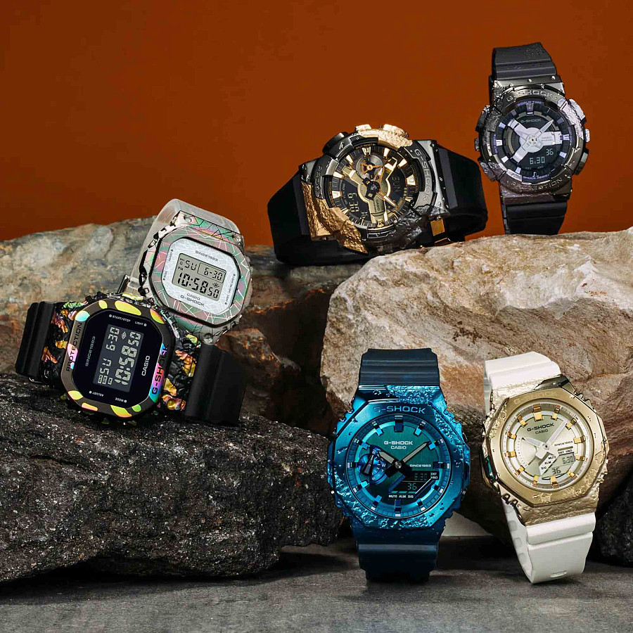 Часы Casio G-Shock GM-S5640GEM-7DR (GM-S5640GEM-7) — артикул GM-S5640GEM-7, женские