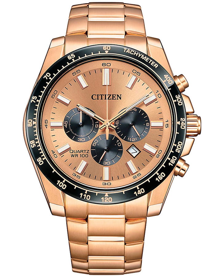 Часы Citizen Chronograph AN8236-52P — мужские, золотой