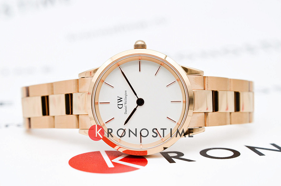 Часы Daniel Wellington Iconic Link DW00100213 — кварцевые, металл сталь