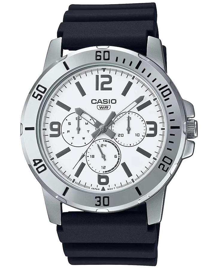 Часы Casio Collection MTP-VD300-7BUDF (MTP-VD300-7B) — мужские, белый