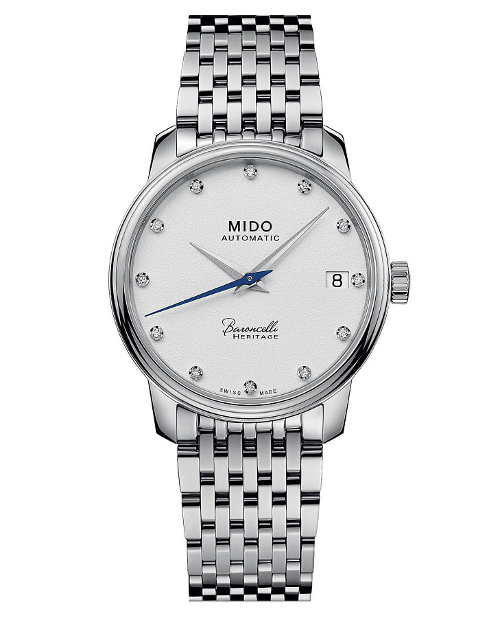 Часы Mido Baroncelli Heritage Lady M027.207.11.016.00 — женские, белый