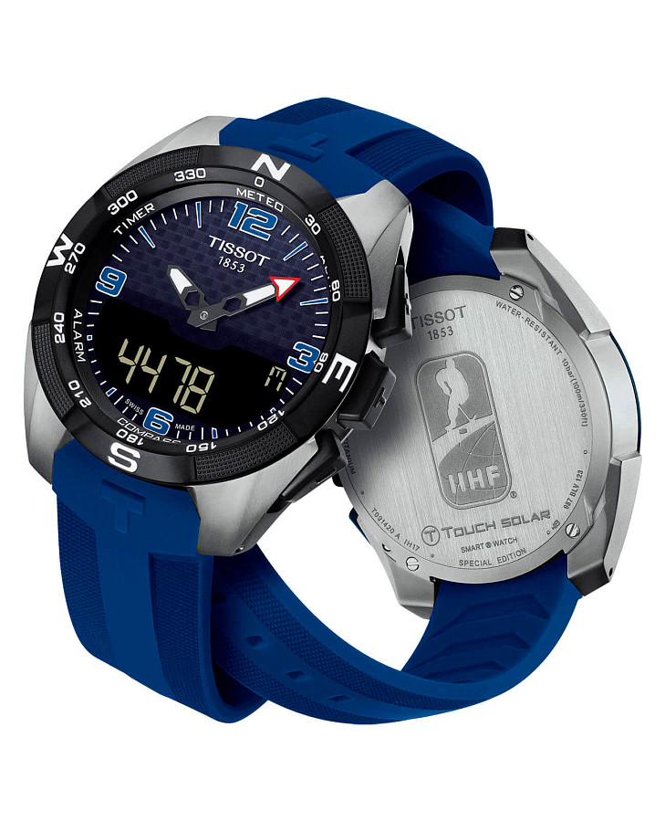 Часы Tissot T-Touch Expert Solar Ice Hockey T091.420.47.057.02 — металл титан, Швейцария