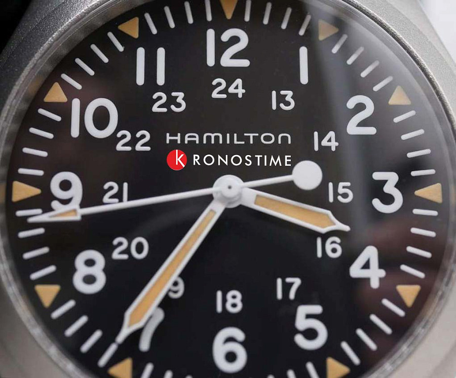 Часы Hamilton Khaki Field Mechanical 42mm H69529133 — сталь металл, Швейцария