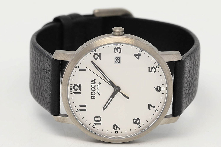 Часы Boccia Titanium 3618-01 — титан металл, Германия