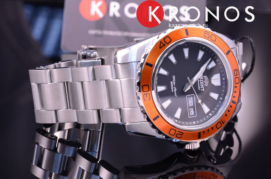 Часы Orient EM75004B (FEM75004B9) — металл сталь, Япония