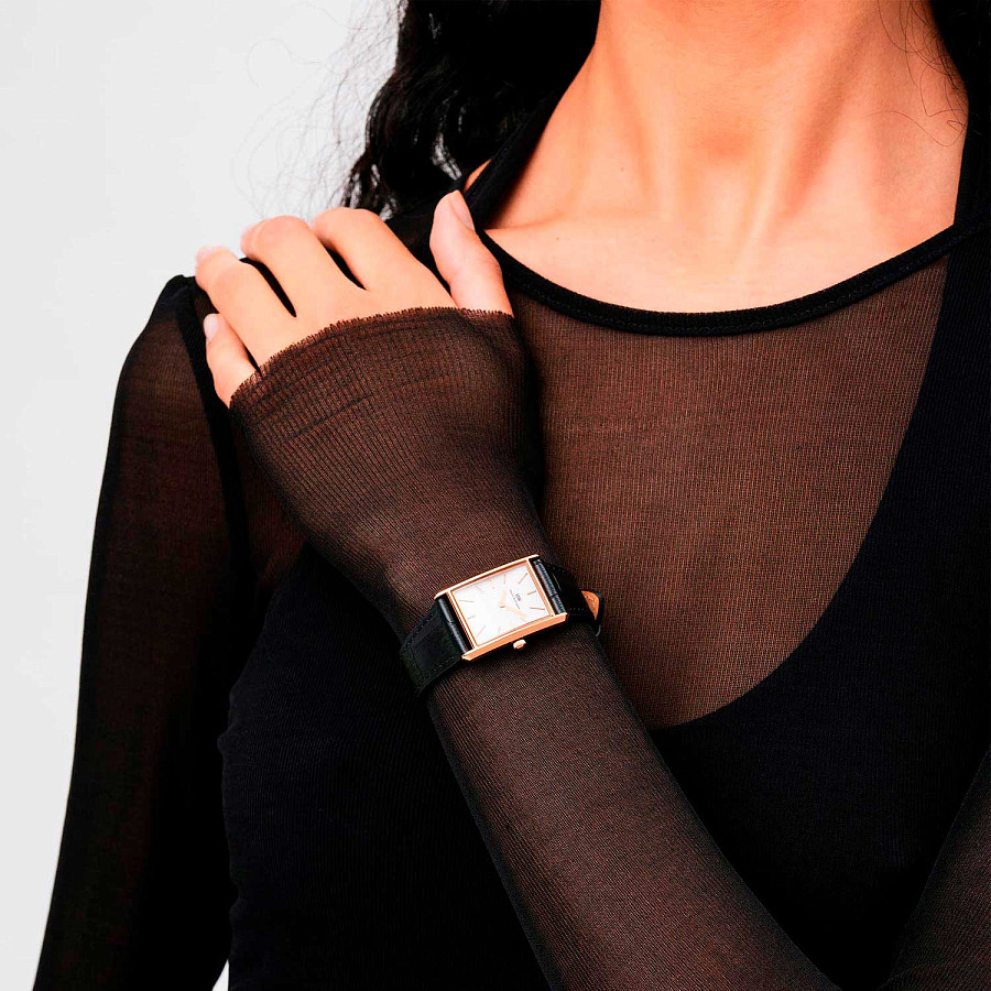 Часы Daniel Wellington Bound Black Crocodile Rose Gold DW00100693 — артикул DW00100693