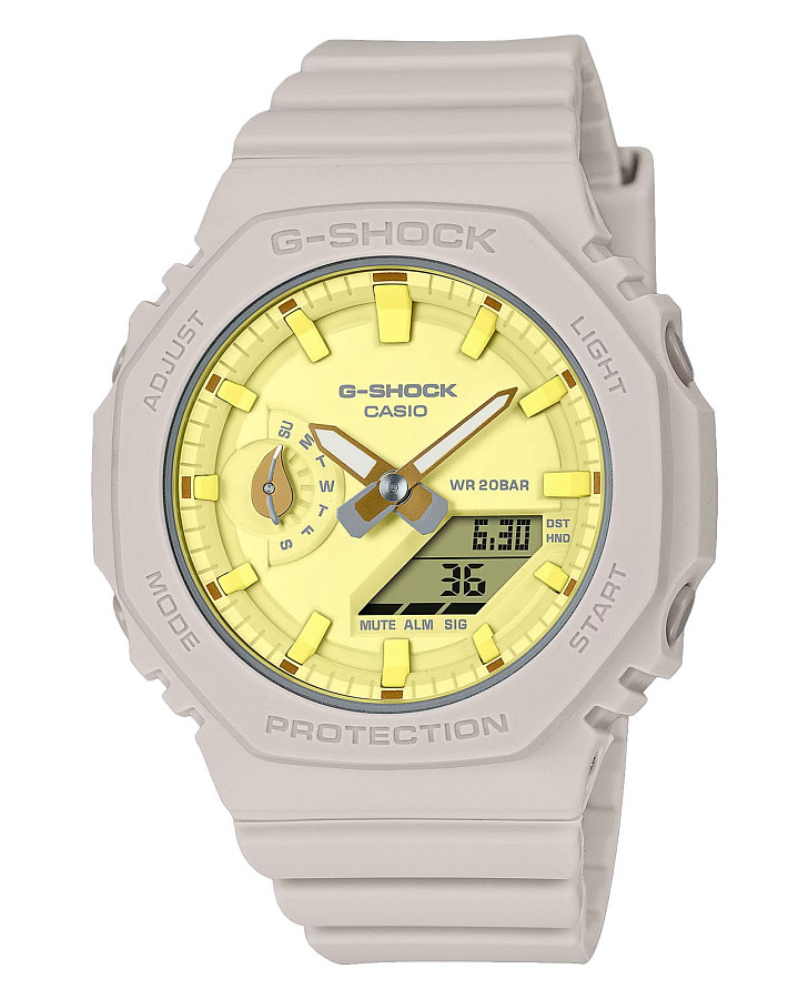 Часы Casio G-Shock GMA-S2100NC-4ADR (GMA-S2100NC-4A) — женские, желтый
