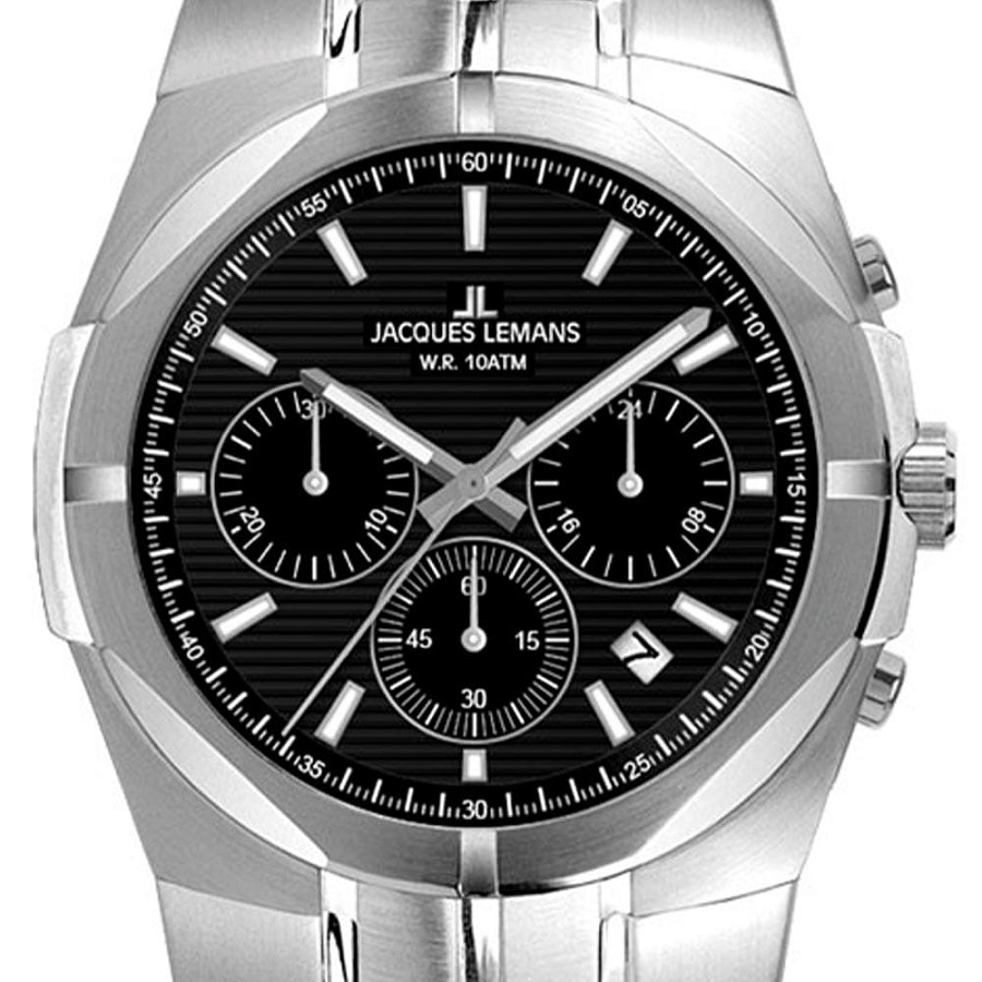Часы Jacques Lemans 1-2181A — кварцевые, сталь металл