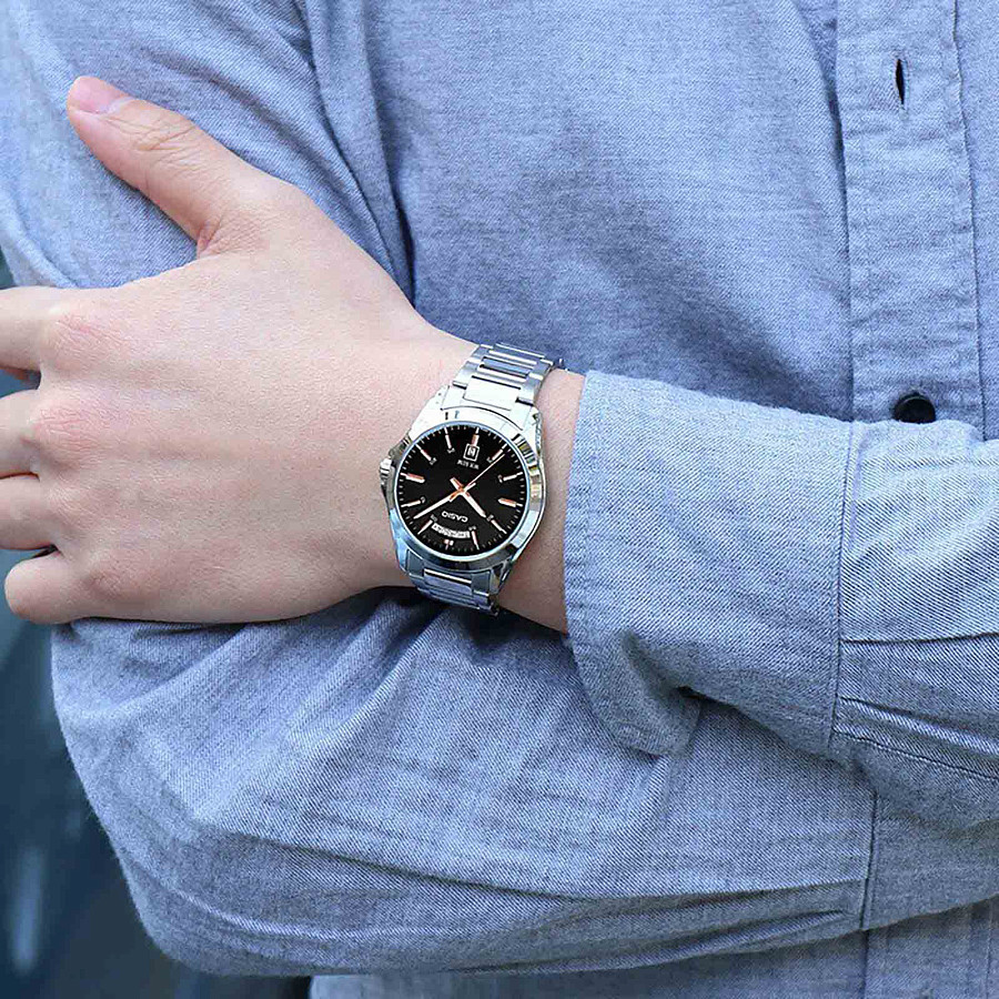 Часы Casio Collection MTP-1370D-1A2VDF (MTP-1370D-1A2) — металл латунь, Япония
