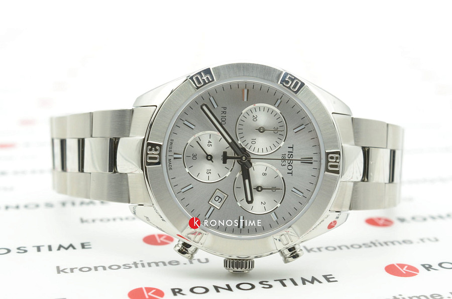 Часы Tissot PR 100 Sport Chic Chronograph T101.917.11.031.00 — женские, нержавеющая сталь