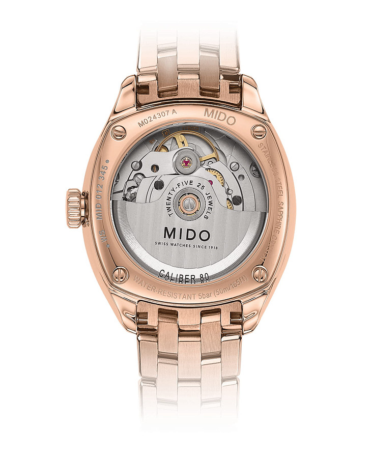 Часы Mido Belluna Royal Lady M024.307.33.036.00 — механические, сталь металл