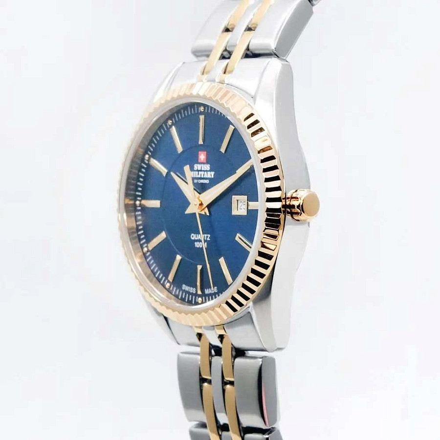 Часы Swiss Military by Chrono Сверхточные SM34066.09 — металл сталь, Швейцария