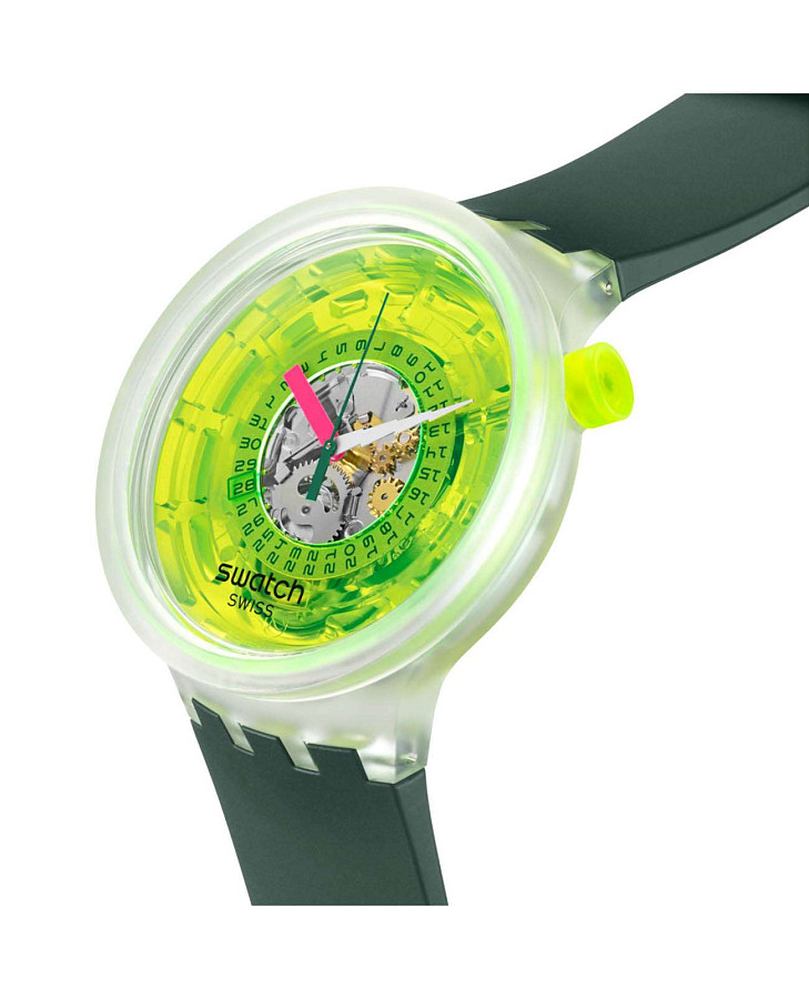 Часы Swatch Big Bold Biosourced Lacquered SB05K400 — кварцевые, пластик