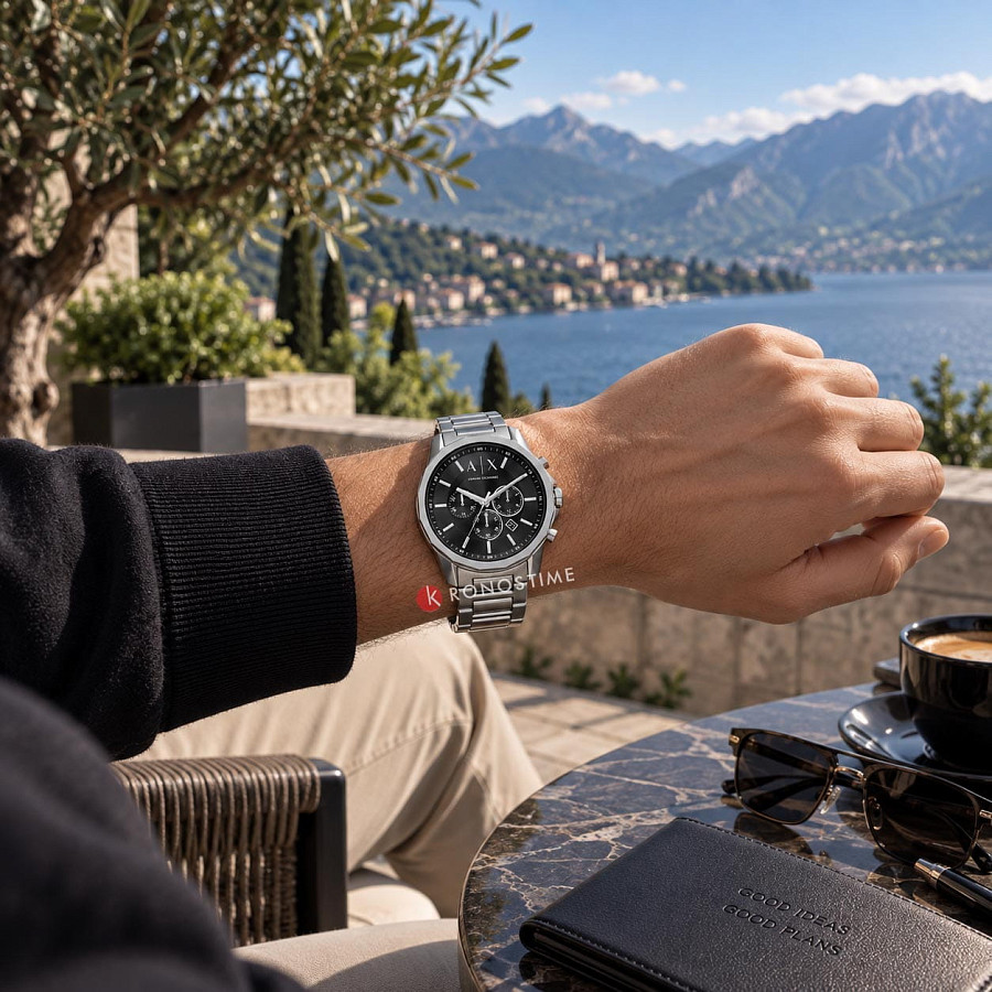 Часы Armani Exchange Banks AX1720 — мужские, серебристый