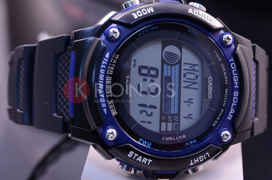 Часы Casio Collection W-S210H-1A — пластик, мужские