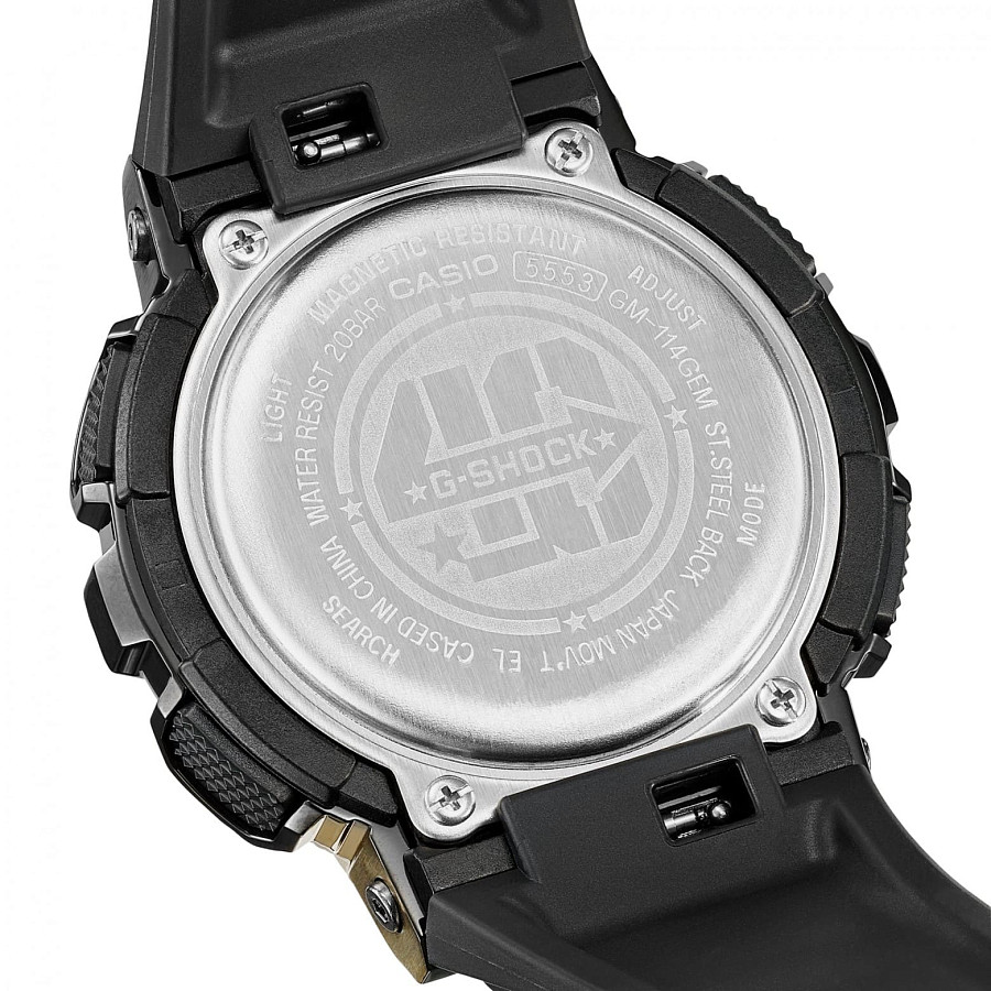 Часы Casio G-Shock GM-114GEM-1A9 — пластик сталь, Япония