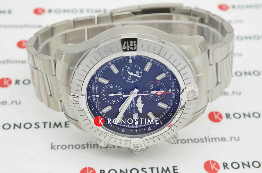 Часы Breitling Super Avenger Chronograph 48 A13375101B1A1 — черный, сталь металл