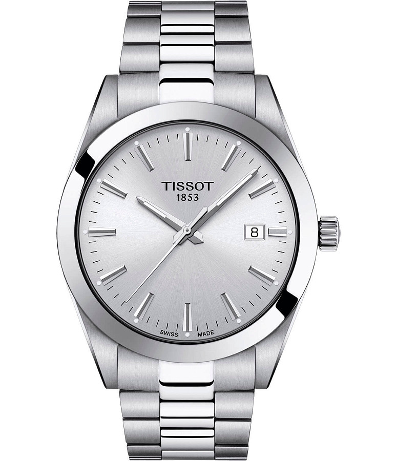 Часы Tissot Gentleman T127.410.11.031.00 — мужские, серебристый