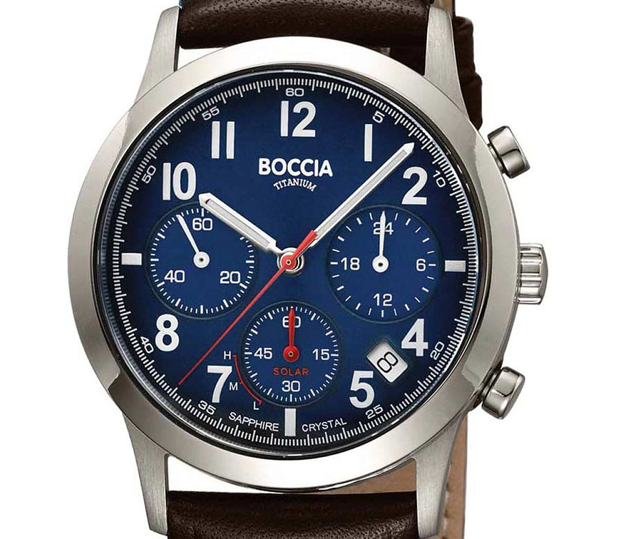 Часы Boccia Titanium Circle-Oval 3735-02 — кварцевые, титан