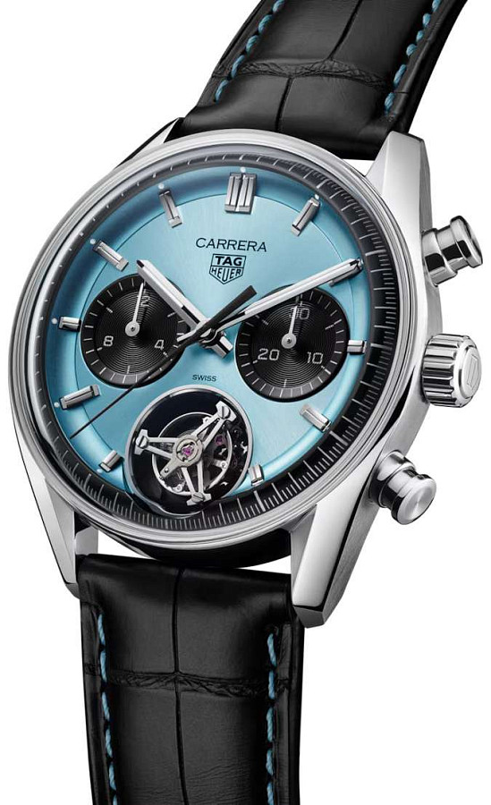 Часы TAG Heuer Carrera Chronograph Tourbillon CBS5014.FC6573 — механические, сталь металл