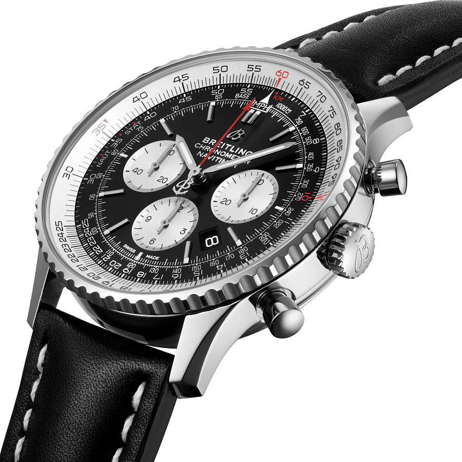 Часы Breitling Navitimer B01 Chronograph 46 AB0127211B1X1 — механические, металл сталь
